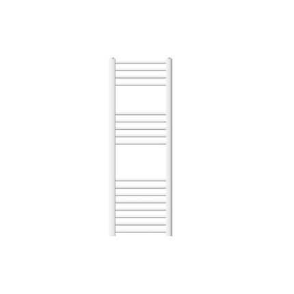 Calorifer de baie LuxeBath, model Sahara, alb, otel, 400x1200 mm, drept cu racord lateral