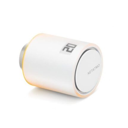 Cap termostatic inteligent pentru calorifer Netatmo NAV-EN, Wi-Fi, Alb