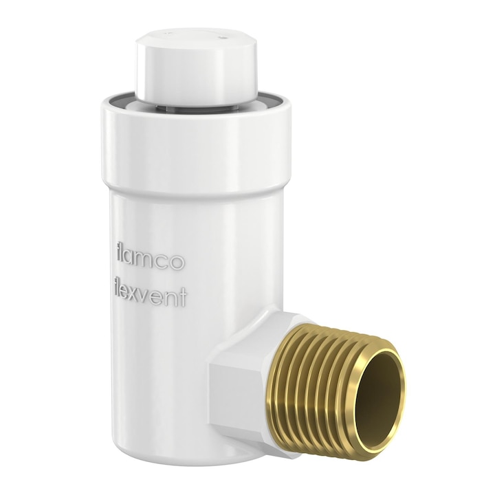Aerisitor, Flamco, 1/2", Alb