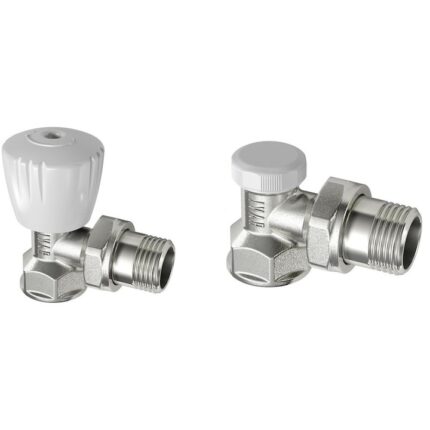 Set robineti calorifer IVAR tur VS-102+ retur DS-402 1/2 unghi light