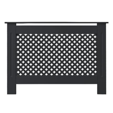 Masca pentru calorifer/radiator, ML-Design, MDF, 112x19x82 cm, antracit, model fagure de miere