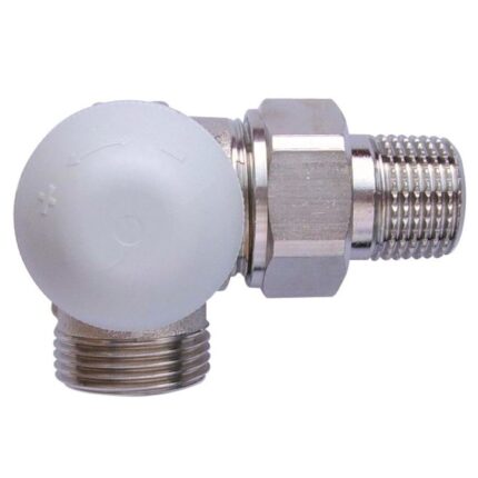 Supapa termostatica, HERZ, Filet de conectare 1/2", Argintiu/Alb