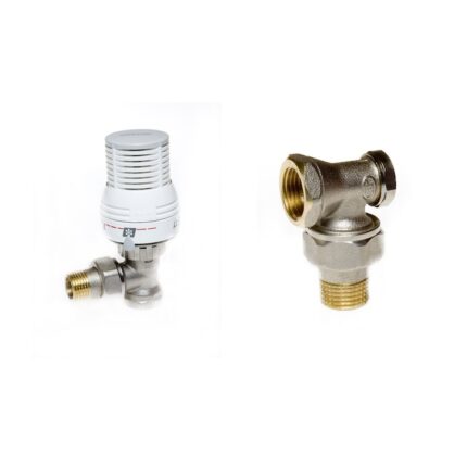 Set robineti de colt 1/2 tur termostatabil si retur Comap