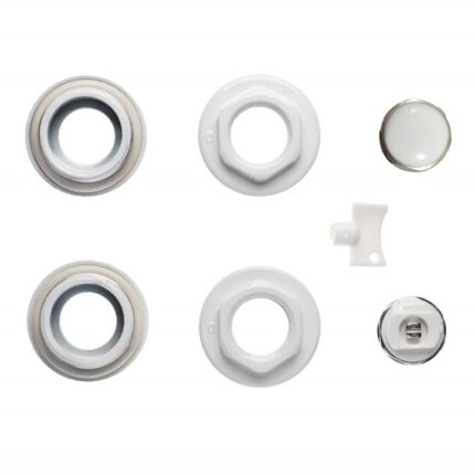 Set reductii Ferro, 1x1/2" cu dop si aerisitor manual 1/2", pentru radiatoare de aluminiu