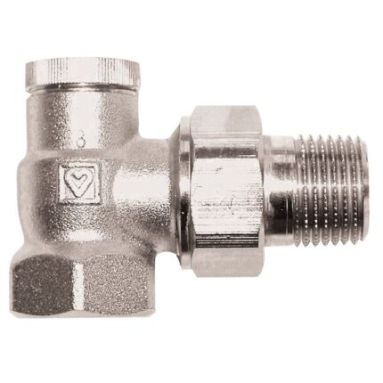 Robinet de retur fara presetare HERZ-RL-1, model coltar, DN 10, R 3/8'', 1 3724 40