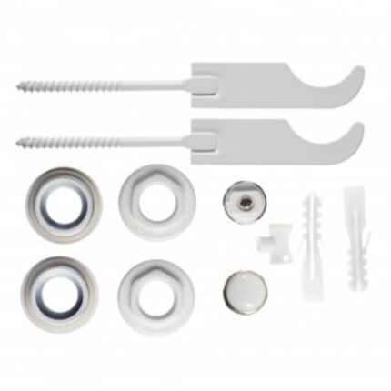 Set reductii 1x1/2" cu dop, aerisitor manual 1/2" si 2 console pentru radiatoare de aluminiu