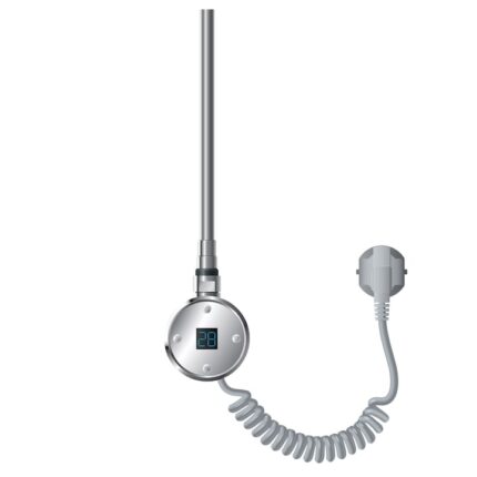 Element de incalzire pentru calorifer 1200 W, LuxeBath, crom, otel, cu termostat Ecran LCD control al temperaturii si temporizator