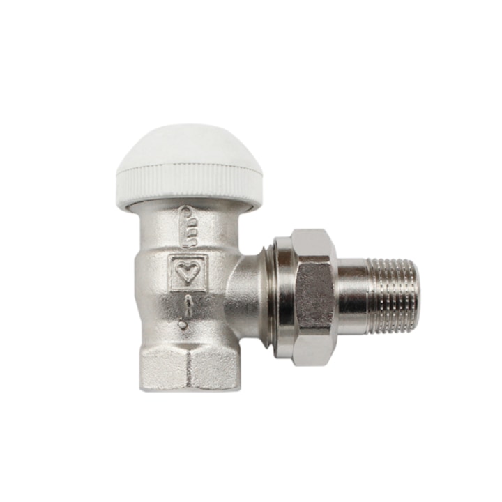Supapa termostatica, Herz Armaturen, TS-90, filet de conectare 3/4, Argintiu/Alb