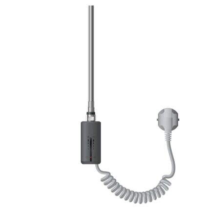 Element de incalzire pentru calorifer 1200 W, LuxeBath, antracit, otel, cu termostat, control al temperaturii, temporizator si comanda tactila