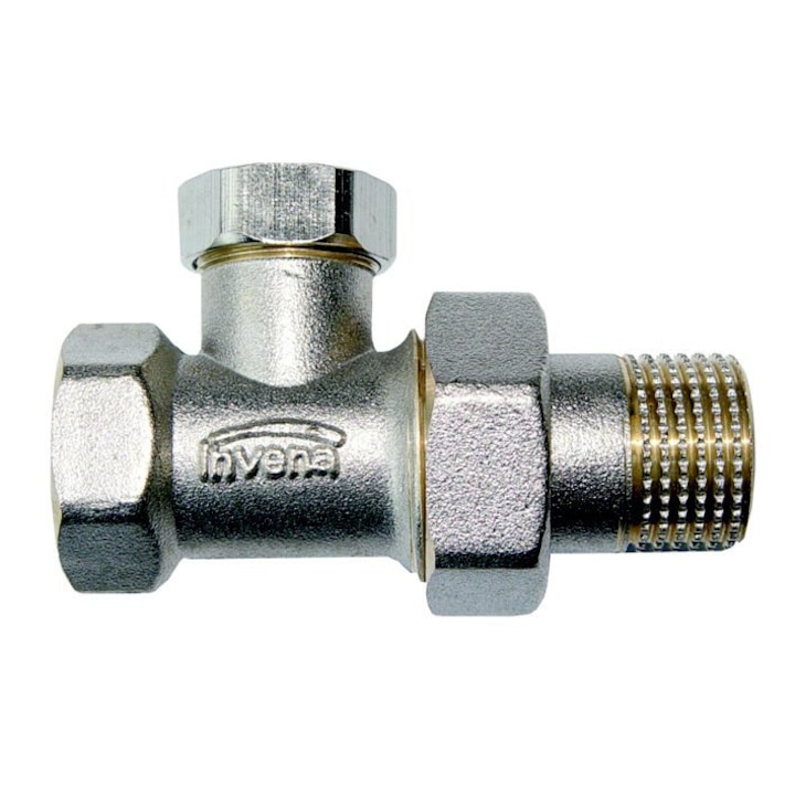 Valva radiator cu montare pe retur, 1/2"