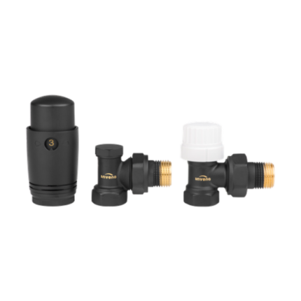 Set Robineti set cap termostatic culoare negru D. 1/2"