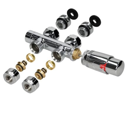 Set Termostat, ECD Germany, crom, protectie impotriva inghetului, 10 bar