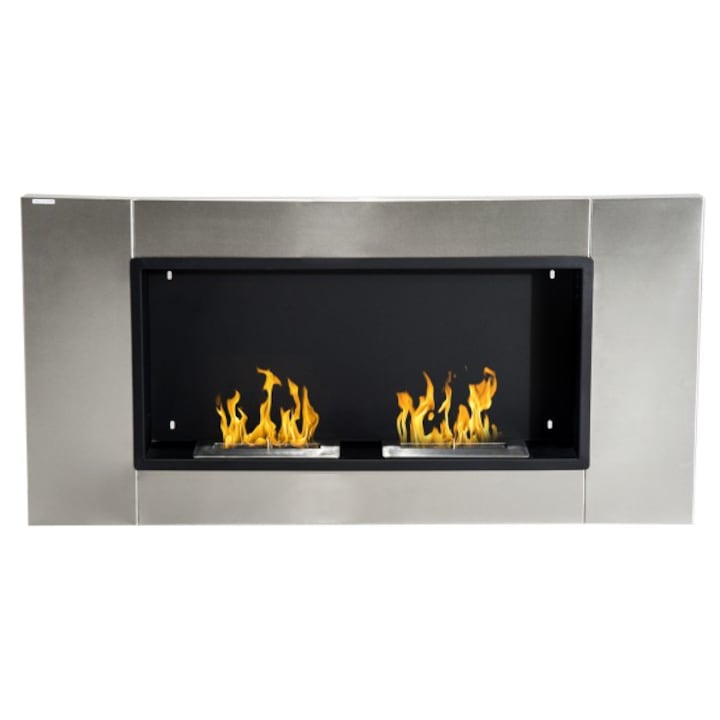 Semineu cu bioetanol Homcom Gri 110x54x14.5 cm