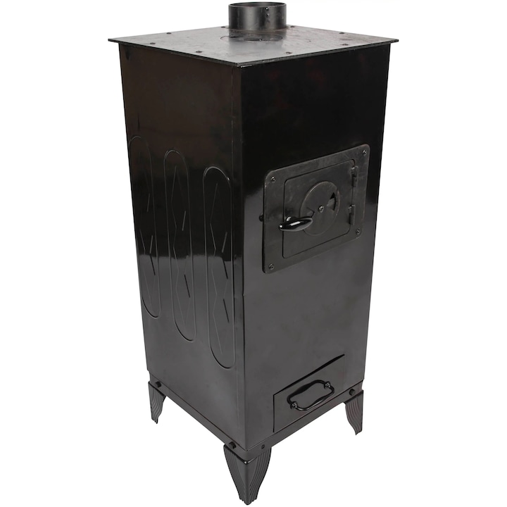 Soba, Godin Semineu, Lemne, Samotat, Plita Gatit, Incalzit Casa Camera, Negru 7.7KW