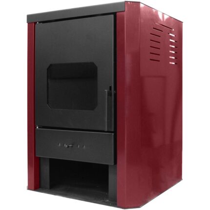 Termosemineu pe lemne, brichete si carbune Fornello Rimini Bordeaux 18 Kw