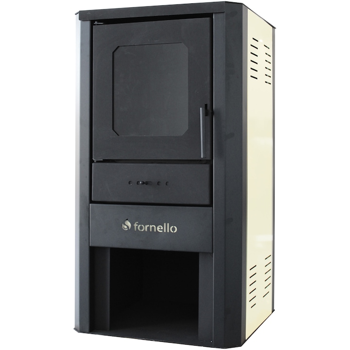 Termosemineu pe lemne, brichete si carbune Fornello Novara Ivory 27 Kw