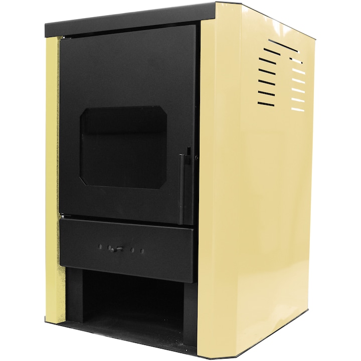 Termosemineu pe lemne, brichete si carbune Fornello Rimini Ivory 18 kW