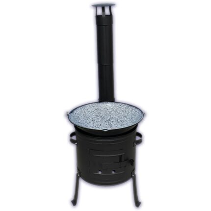 Cazan de gatit cu ceaun emailat, 30L, soba complet, Xelon
