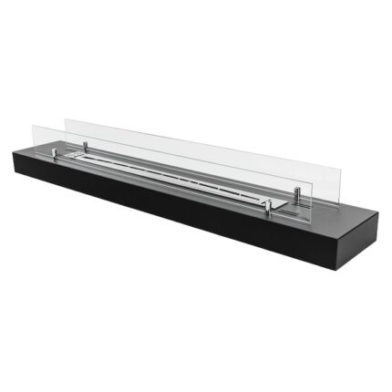 Semineu bioetanol 1200 mm cu sticla. Pentru o masa, o comoda, o terasa, o gradina