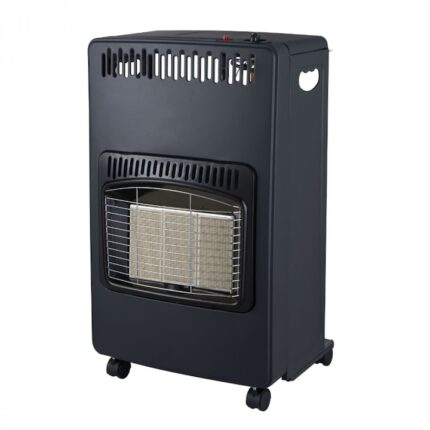 Soba metalica pe gaz GPL, cu roti, mobila, HB-1021, 3 trepte de putere, negru
