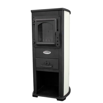 Semineu pe lemne Fornello Ekonomik LUX N IVORY 7 KW