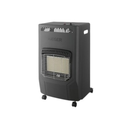 Soba incalzire pe gaz GPL, HAEGER GH-42B.005A, 4200W, 3 trepte de putere, aprindere piezo-electrica, 4.2kW, pliabila, mobile, oprire automata, certificare CE, Negru