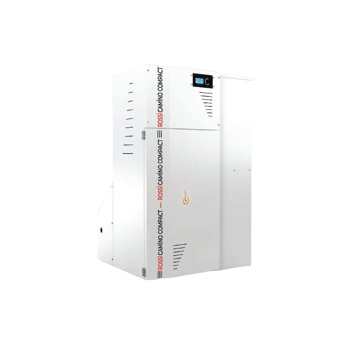 Centrala termica compacta pe peleti Fornello Rossi Camino Compact 35 kw cu rezervor 153 litri