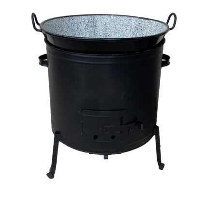 Soba (cazan) cu ceaun emailat, 70L