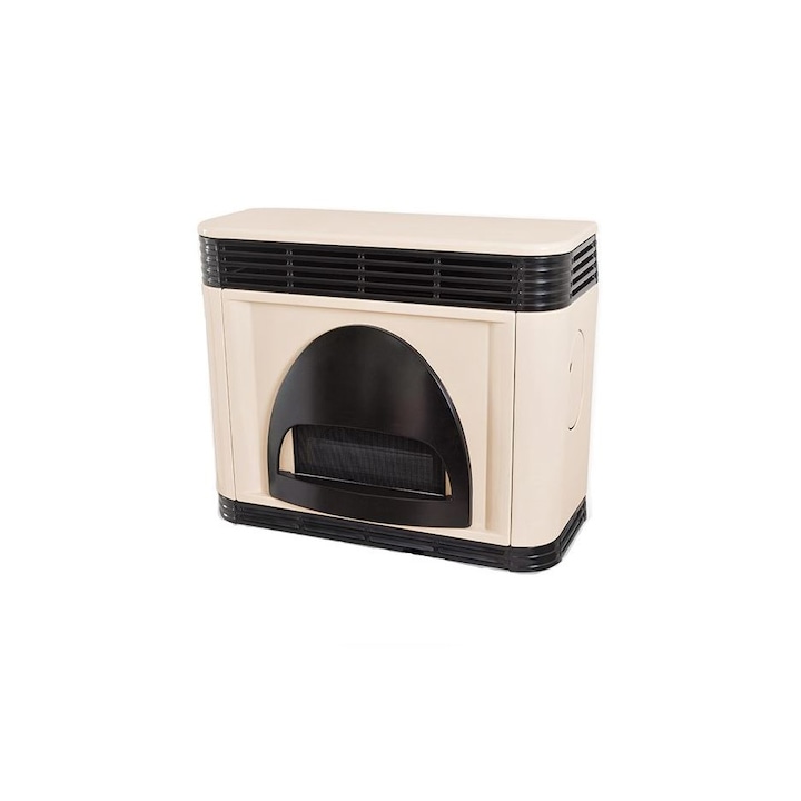 Convector pe gaz Lampart Gala Vision 30 PP, putere nominala 4.1Kw, racordare la parapet, tiraj fortat