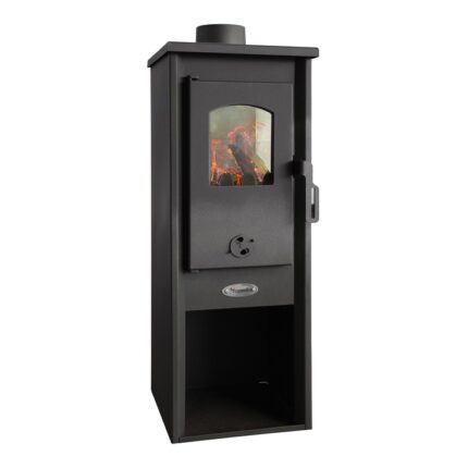 Semineu pe lemne Fornello Berna Lux S 5-7 kW, 330x365x940 mm, Gratar ardere din fonta, camera de ardere samotata, usa cu geam din sticla termorezistenta
