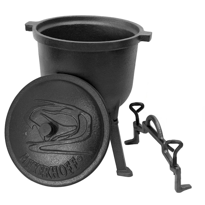 Cazan, Meyerhoff, Fonta, 4 l, Negru