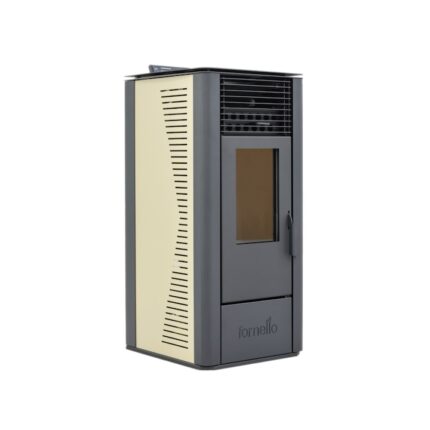 Semineu soba pe peleti Fornello Sophia Premium 11 kw, Ivory