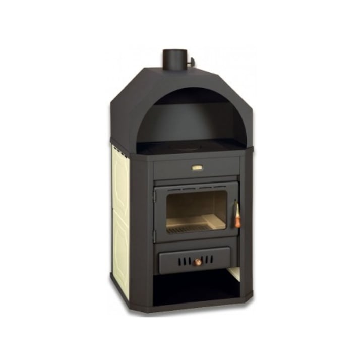 Termosemineu, incalzire centrala, PRITY, W17,17+6 kW, laterale crem