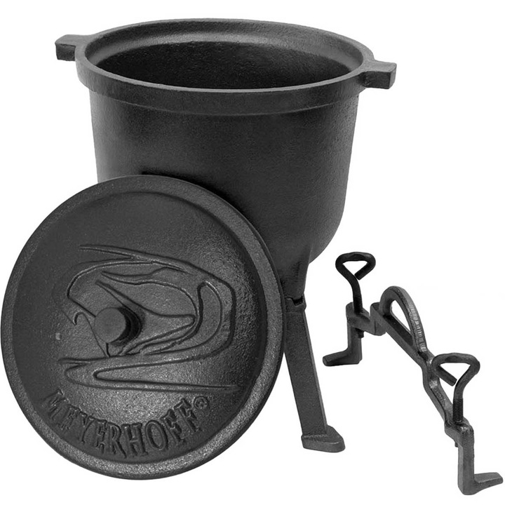 Cazan, Meyerhoff, Fonta, 15 l, Negru