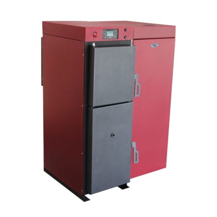 Centrala termica mixta lemn si peleti, Fornello Tera 28 KW, aprindere electrica peleti, fara modificari la schimbarea combustibilului, buncar 95 kg, tiraj fortat