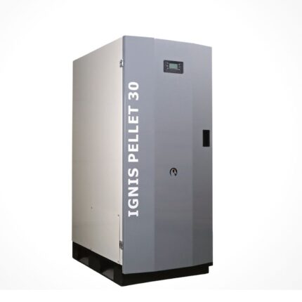 Centrala pe peleti Ignis Pellet 30 Kw, echipata cu pompa circulatie vas expansiune, manometru