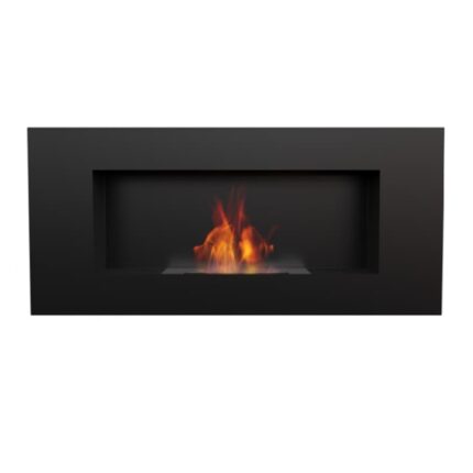 Semineu cu bioetanol, Kratki, DELTA 2, otel, negru