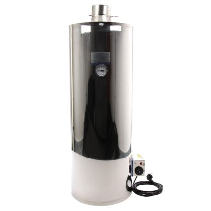 Ansamblu boiler (cazan+focar) INOX 110 litri, INXEL 110, cu cursa mixta lemn + electric