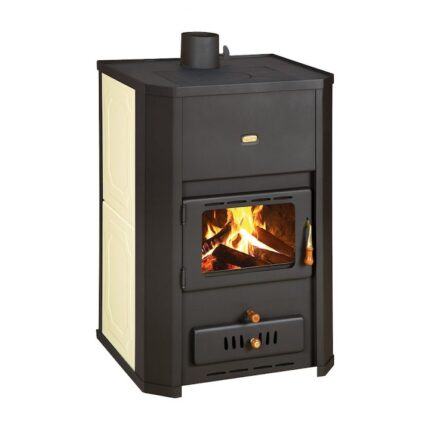 Termosemineu lemne pentru incalzire calorifere, PRITY WDW24 24+6 kW, 7.9 kg/h, clasa A