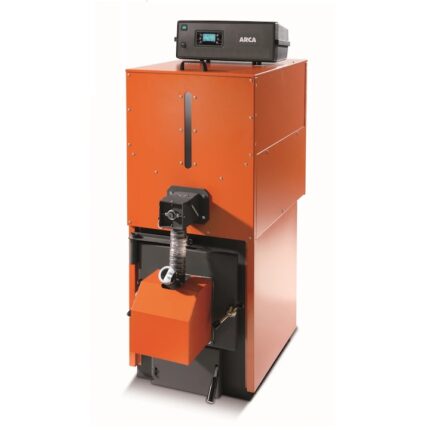 Centrala termica cu peleti Arca Granola Automatica 50R, Ø cos fum 150 mm, 50 kW
