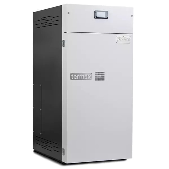 Centrala termica pe peleti Termax Prime 34 kW, cu meniu in limba romana, pentru incaperi de pana la 230 m²