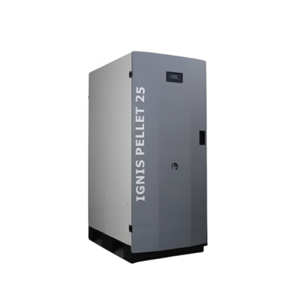 Centrala pe peleti, Ignis Pellet 25 Kw, echipata cu pompa circulatie Wilo, vas expansiune, manometru