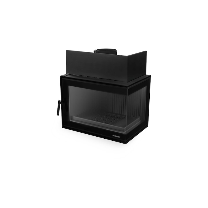 Focar Semineu Nordflam Torn, 12 kW, sticla laterala dreapta