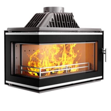 Focar fonta Semineu W16 - 14.7kW Sticla stanga