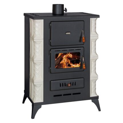 Soba metalica de gatit, Prity, S3W13 RK, 134 kg, 92 cm x 73 cm x 48 cm Alb