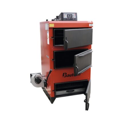 Cazan Pe Combustibil Solid Cu Aer Insuflat Bautech 25 29 Kw 150x73x70,5 Cm