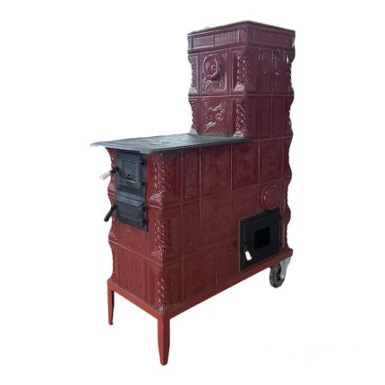 Soba Teracota cu Plita si Cuptor 5R + C - 99, Maro, 430 Kg, 990x1540 mm