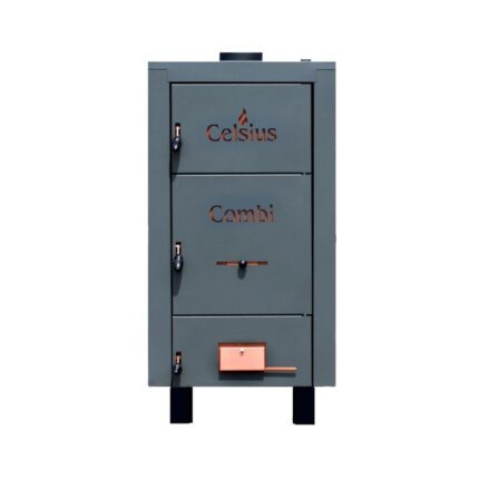 Cazan combi din tabla otel cu posibilitate de ardere peleti, CELSIUS, 40-43 kW