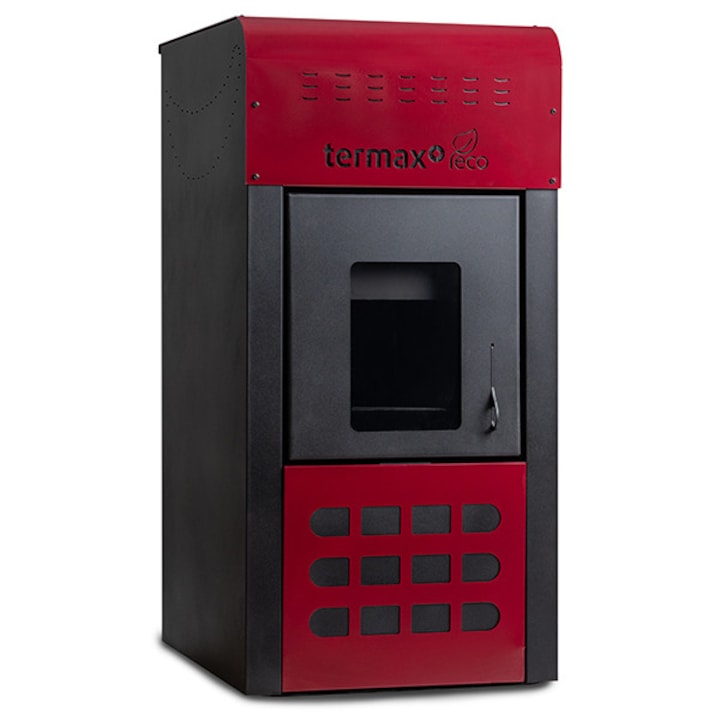 Termosemineu pe peleti Termax Kamin ECO 25 kW, pompa de reciculare si vas expansiune inclus