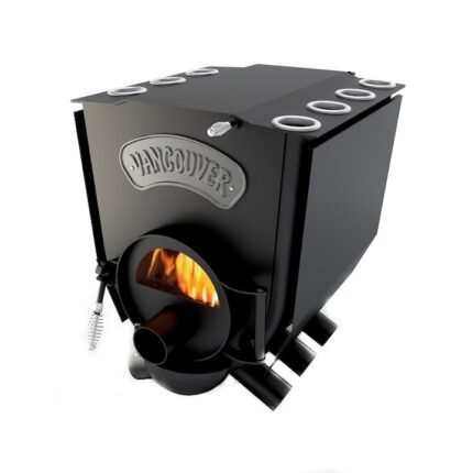 Soba canadiana Vancouver Lux -12 kW, cu plita si geam termorezistent (volum de aer incalzit, 260 mc)